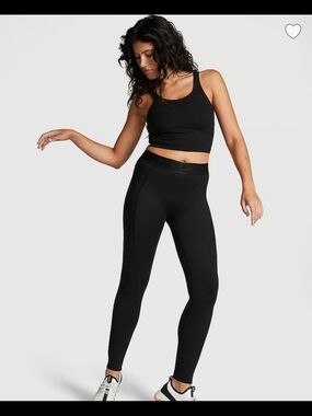 PINK Victoria's Secret Black High-Waist Active Leggings